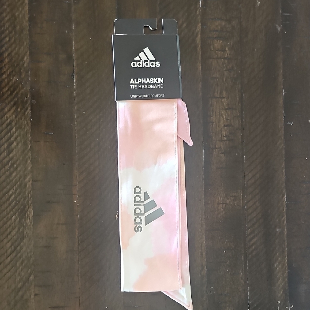 Adidas Light Pink Tie Headband